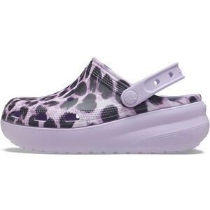 NWOT CROCS leopard cutie platform clogs J2